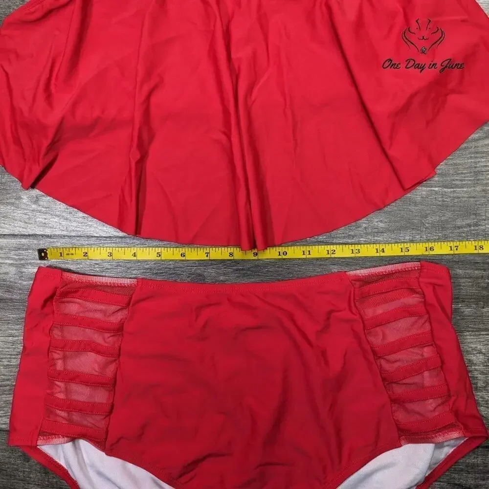 Sovoyontee Plus Size Flounce Bikini Size 3XL